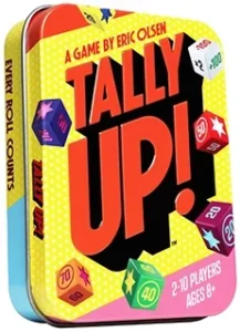 קופסת הפח של משחק הקוביות Tally Up